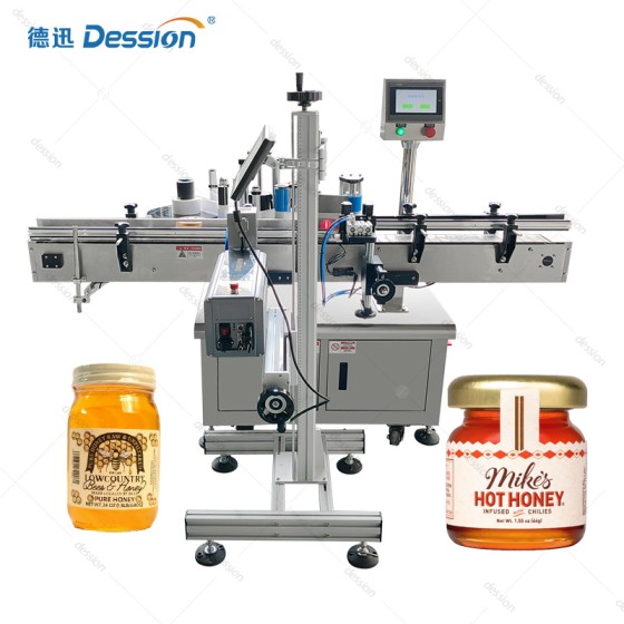 Automatic Labeling Machine for Honey Jars and Glass Containers